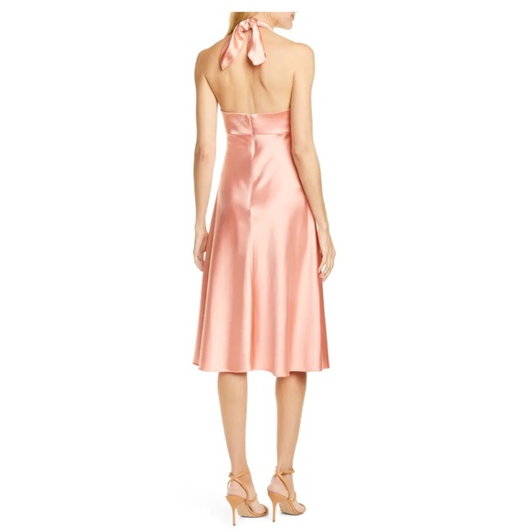 New! JONATHAN SIMKHAI Satin Halter Slip Dress - Picture 11 of 14